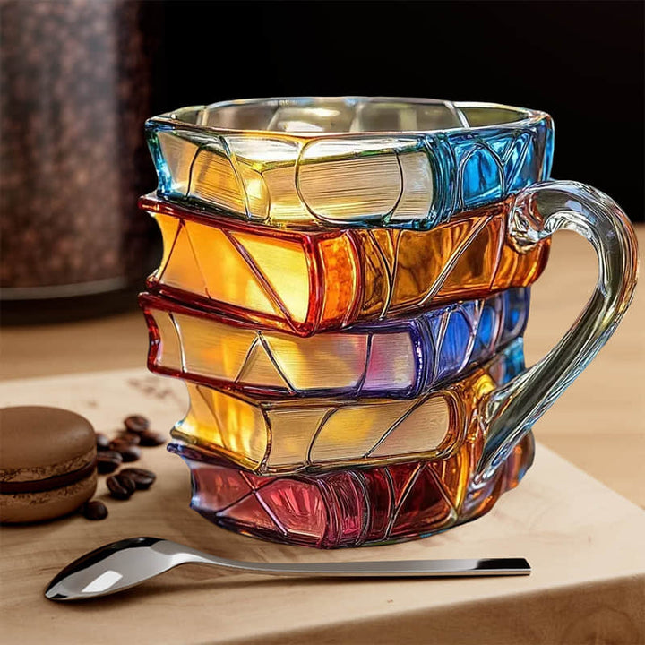 Taza de Felicidad 3D Artesanal para Entusiastas de la Lectura