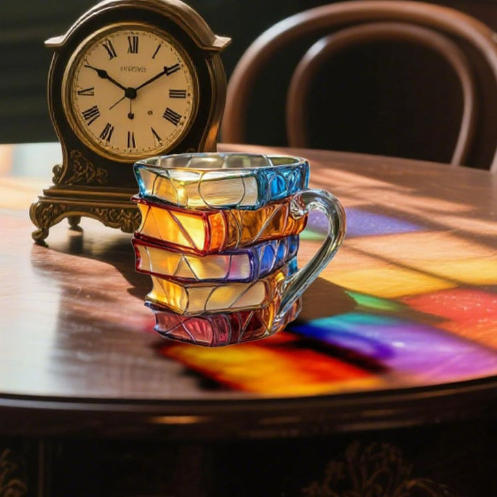 Taza de Felicidad 3D Artesanal para Entusiastas de la Lectura