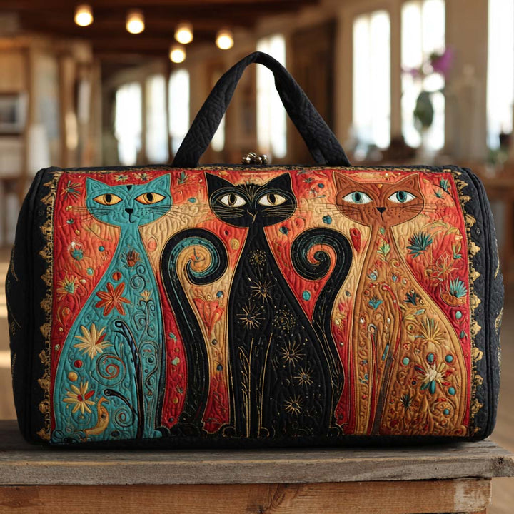 Mala de Viagem Acolchoada Trio de Gatos Encantados