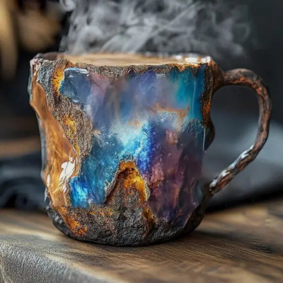 Tazas de Café con Minerales y Cristales