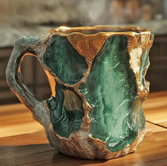 Tazas de Café con Minerales y Cristales
