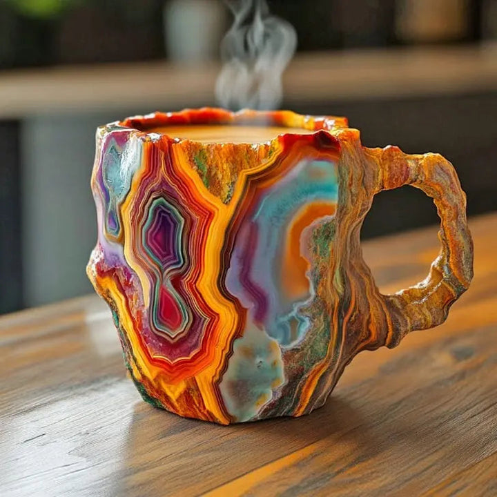 Tazas de Café con Minerales y Cristales