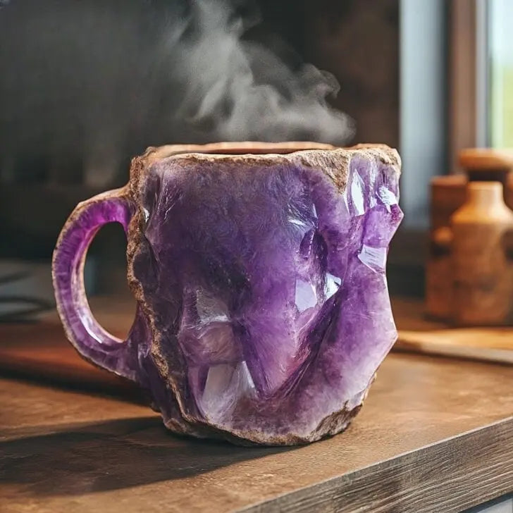 Tazas de Café con Minerales y Cristales
