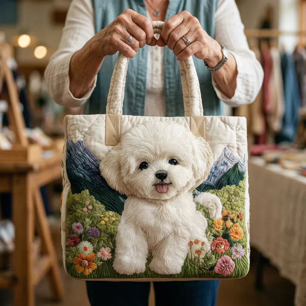 Bolso Tote Acolchado - Perro Encantado