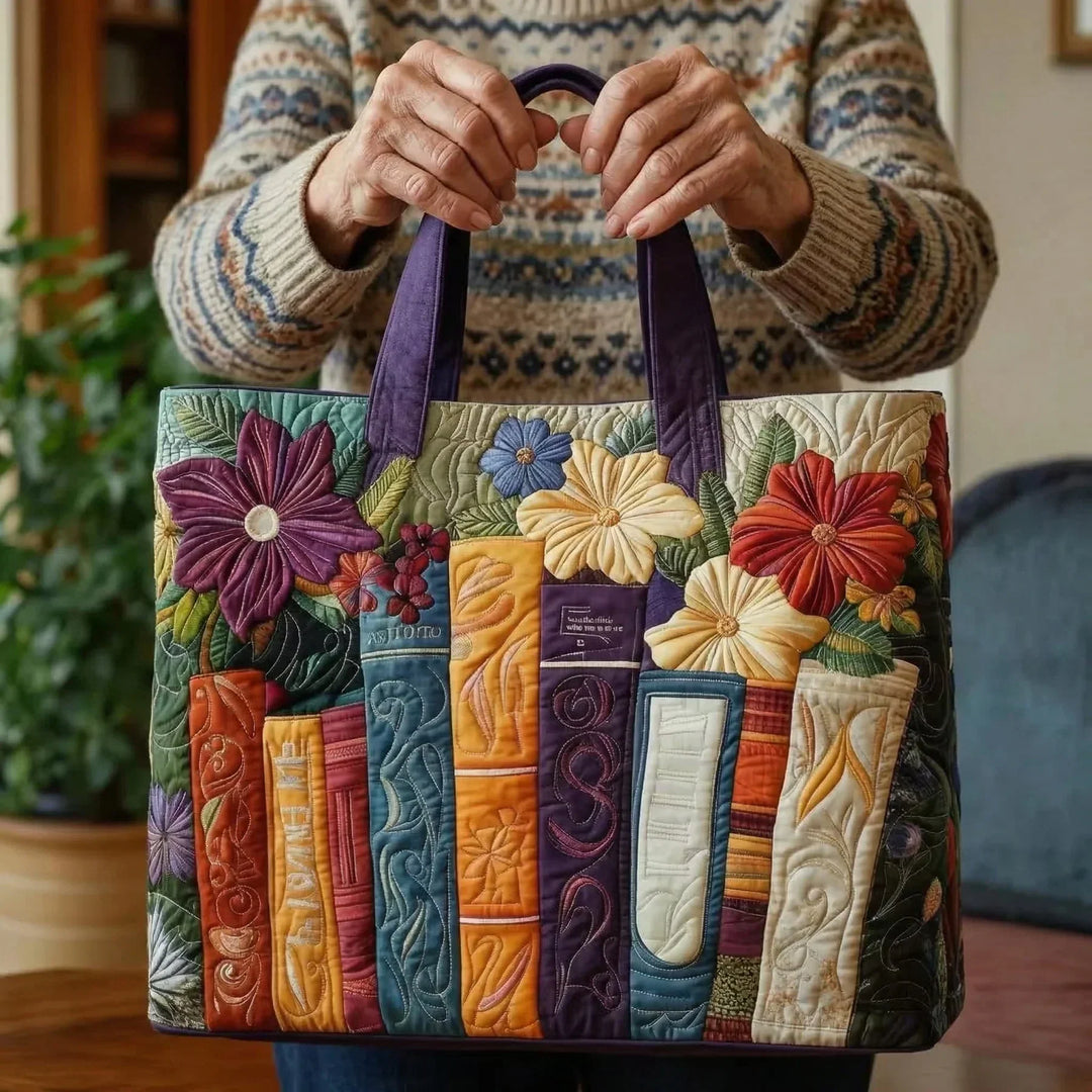 Bolso Tote Acolchado - Amantes de los Libros