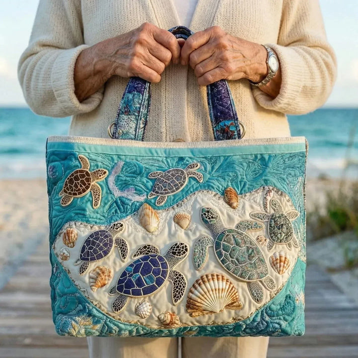 Bolso Tote Artesanal - Amor de Tortugas