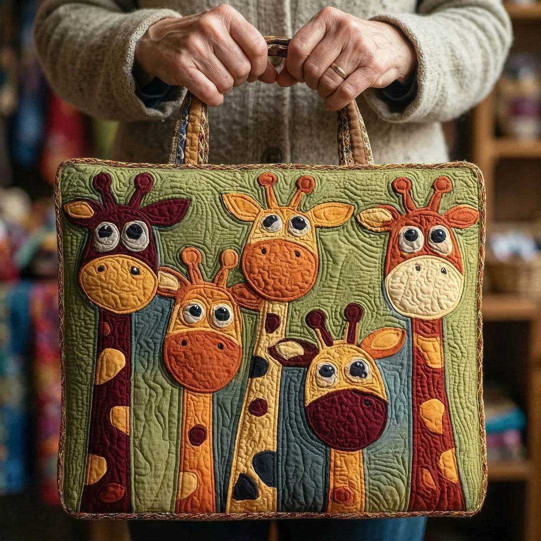 Bolso Tote Acolchado - Jirafa